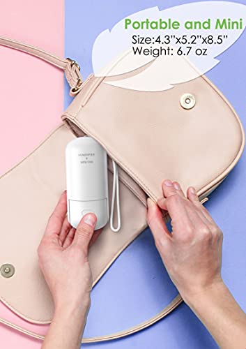 Honhey Handheld Fan Misting Fan, 3 In 1 Hand Fan, Portable Mini Fan With Rechargeable Battery Operated And 3 Adjustable Speed[6-13-20 Working Hours], Foldable Personal Fan For Girls Women Travelling #TOP5