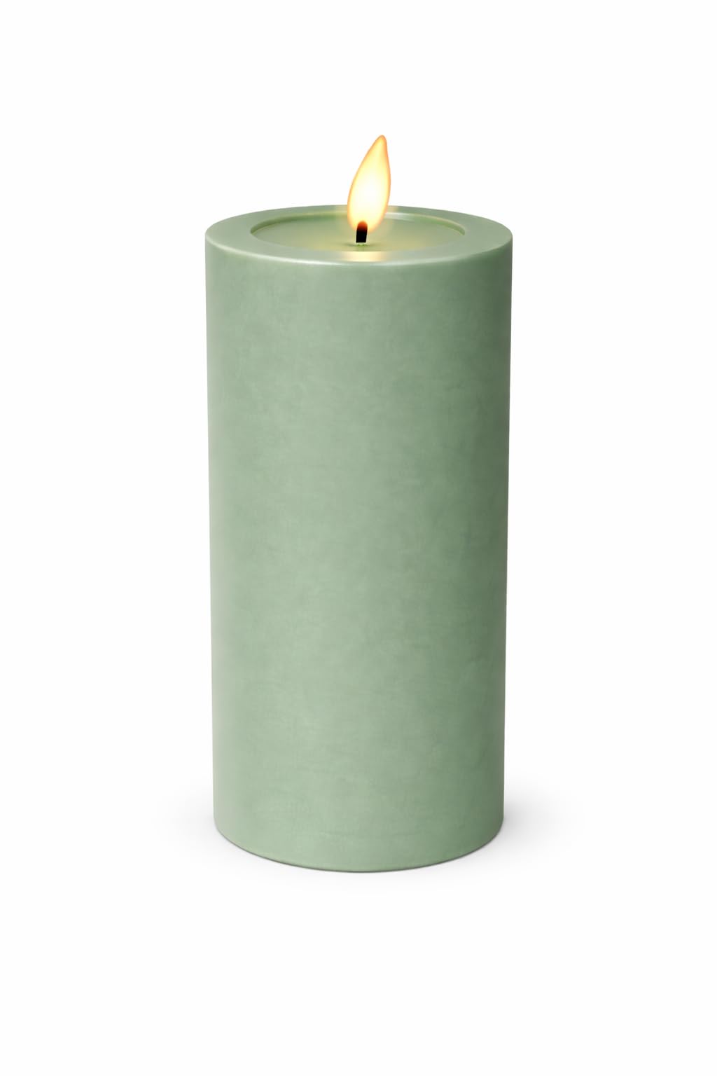 ReWu Candela LED Outdoor Deluxe Homeart Real Flame con funzione timer e specchio di cera, resistente al calore, impermeabile, per esterni, luce bianca calda, senza fiamma