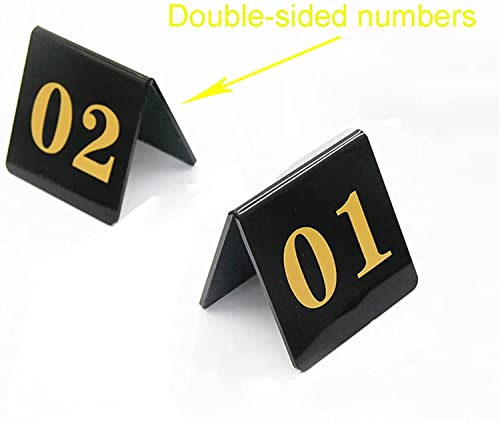 Supports de numéro de table en acrylique transparent robuste - 6