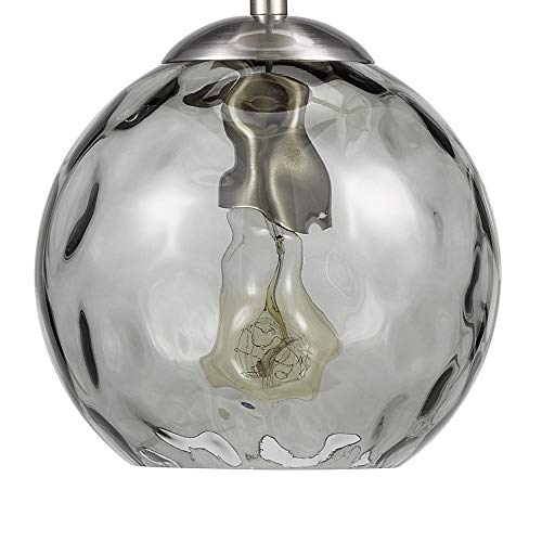 Catalina Small Hammered Glass Mini Pendant Ceiling Light, - Image 3