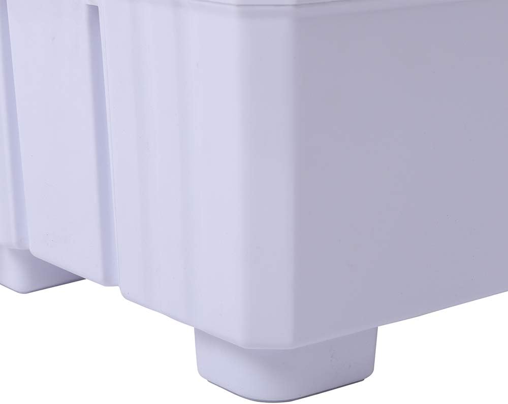 Close-up of the washing machine's feet