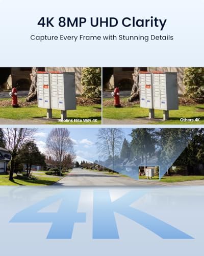 Image of REOLINK 4K 8MP 180 Panoramic Security Camera with Dual-Lens, 2.4 /5GHz Dual-Band Wi-Fi 6, Motion Track, Up to 512GB microSD Card Storage, Plug-in Power, Color Night Vision, Elite WiFi