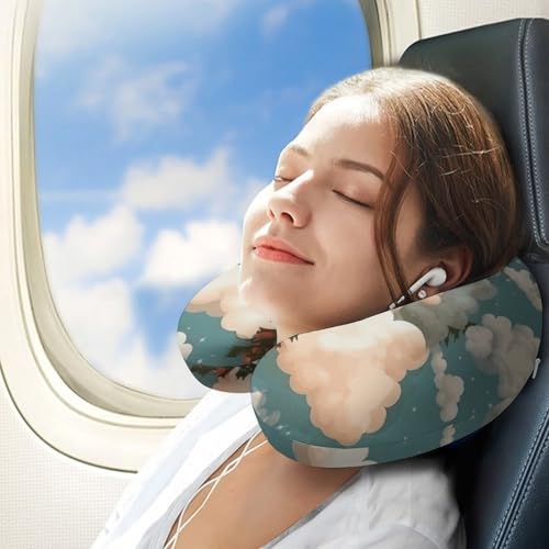 Almohada de viaje espuma viscoelástica 30x25 cm miniatura 3