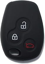 SALPIE Silicone Car Key Fob Protective Case Cover Shockproof Compatible with Smart 453 Fixed Key (Black)
