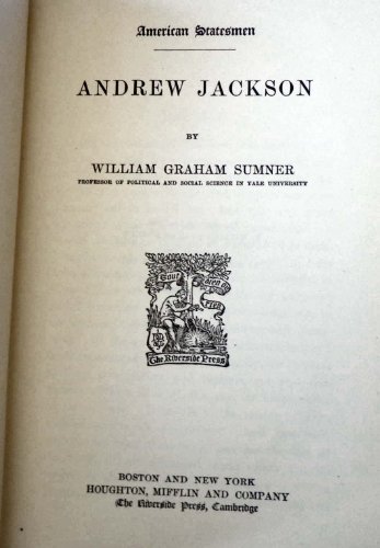 Andrew Jackson (American statesmen) B000857MIA Book Cover