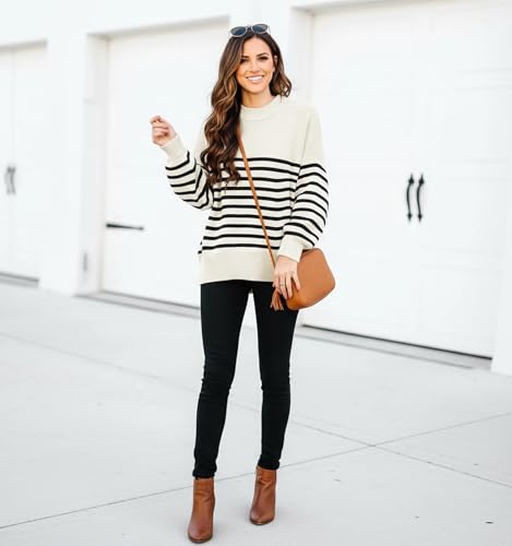 Image of Womens Oversized Sweaters Fall 2026 Fashion Clothes Colorblock Knit Tops