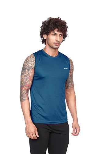 Image of Big Button Mens Quick Dry Sports Cut Sleeves Sports Tshirts Tank Top