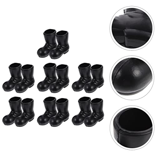 TOYANDONA Mini- Schuhe 14 Paar Puppenschmuck Weihnachtsmann Schuhe Modell Deko Mini Stiefel Mini Weihnachtsmann Puppenschuhe Für Wichtel
