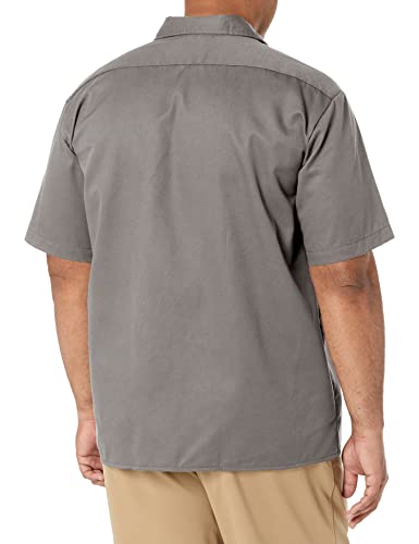 Image of Dickies Men's Short Sleeve Work Shirt - Durable Twill Button Down Shirts for Men, Lightweight Uniform for Daily Wear