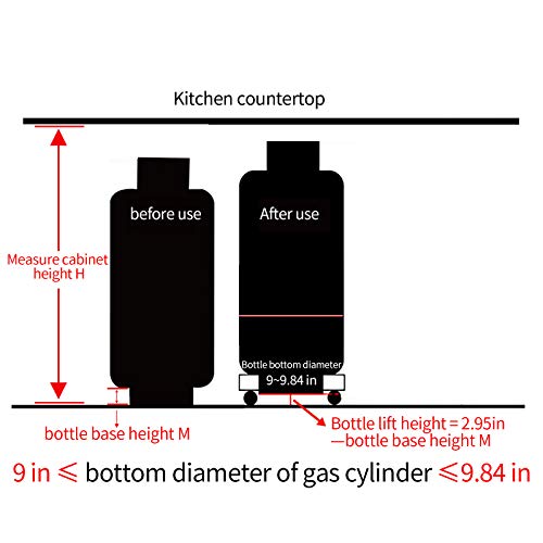 Xieeix Movable Propane Cylinder Base, Fixed Propane Tank Tray With Brake Wheel, 5-30Ib Gas Cylinder Fixed Shelf, Used For Gas Cylinder Consignment And Fixed Storage #TOP3