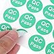 JECOMPRIS 1000 Stück Qualitäts-Inspektionsetiketten QC bestandene Etiketten Lager-Tags getestet Versand Qc Tags QC Passage Aufkleber Etikett selbstklebend Vergangenheit Etiketten