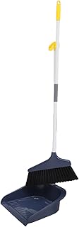 KALLORY 1 Set Broom Home Cleaning Supplies Stable Dustpan Cleaning Dust Pan Long Handle Dustpan Cleaning Dustpan Floor Cleaning Tool Dustpan Kit Nonstick Household Products Office Metal