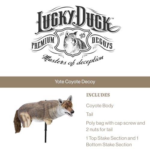 image for Lucky Duck Yote Coyote Decoy, brown, Single Pack