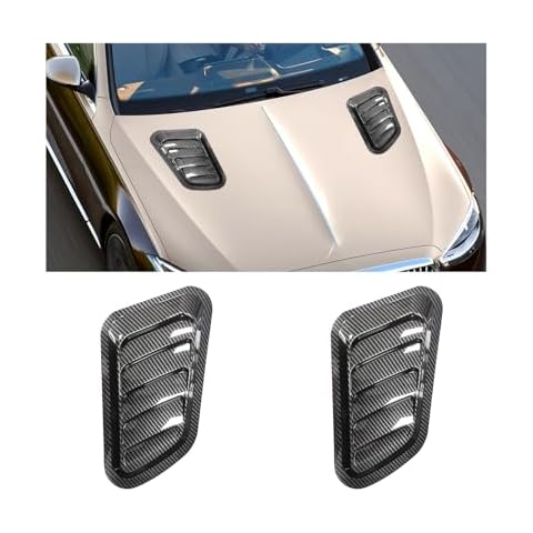 Dickno Car Hood Air Vent Covers Cover