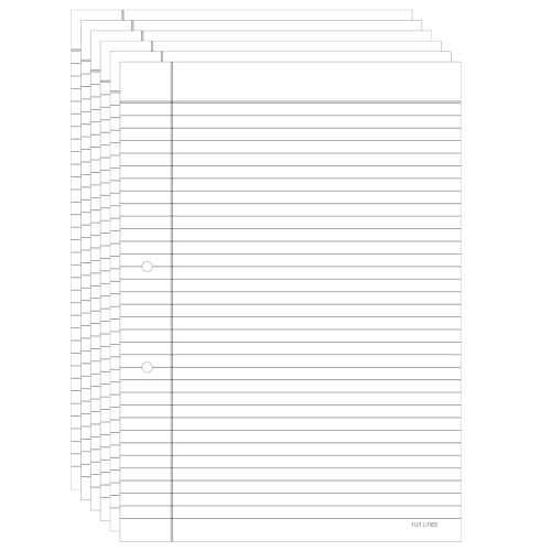 Image of Premium A4 Project Papers I One Side Ruled I For Projects, Assignments,Holiday homework,Notes- Pack of 80 (A4 Ruled + Pre-Punched)