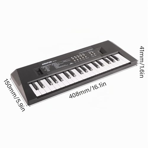 Teclado Musical Educativo, 37 Teclas, con Micrófono Integrado, Compacto, Tipo Piano y Numérico para Niños