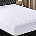 Quilted Fitted Mattress Pad (California King) - Mattress Cover Stretches up to 16 Inches Deep - Mattress Topper by Utopia Bedding