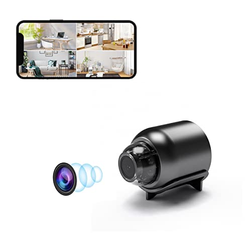 TARSHYRY WiFi Camera, Smart Security Camera, Indoor Home Security Cameras, 140° Wide Angle Motion Detection, Mini Hidden Cameras, 1920x1080P Security Camera for Home and Office