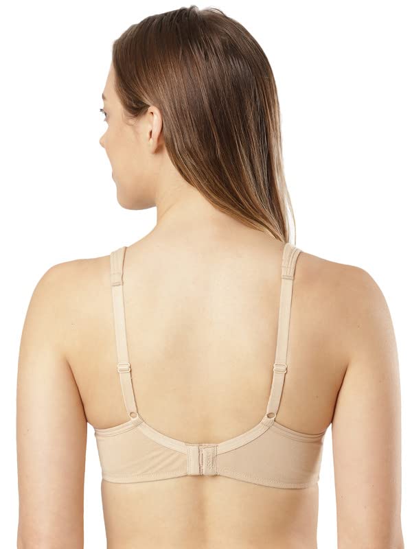 Image of Jockey FE57 Lounge Bra | Wirefree | Padded | Full Coverage | Broad Fabric Strap with Included Bra Pouch | Super Combed Cotton Fabric