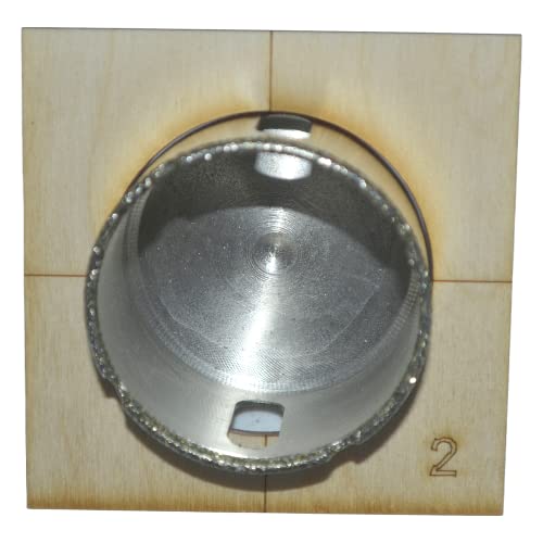 51mm Hole Saw for Ceramic Tile For Shower Mixer 2 inch Hole Saw for Waste Pipe Hole Saw Guide Holds In Place Professional 51mm Diamond Hole Saw for Porcelain Tile Glass Tile and Granite - Image 4