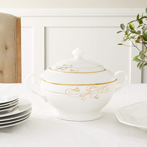 Lorren Home Trends S-16 Lorenzo Import La Luna Collection Bone China Souptureen thumb #3