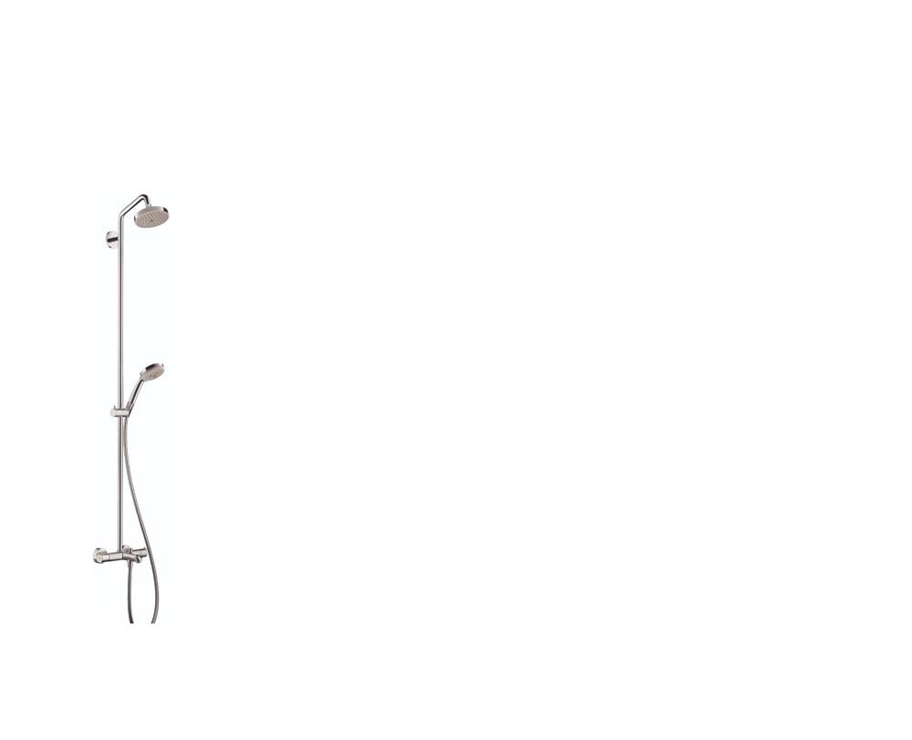 hansgrohe Croma Sliding Height Adjust Air Infusion, Rain AirPower