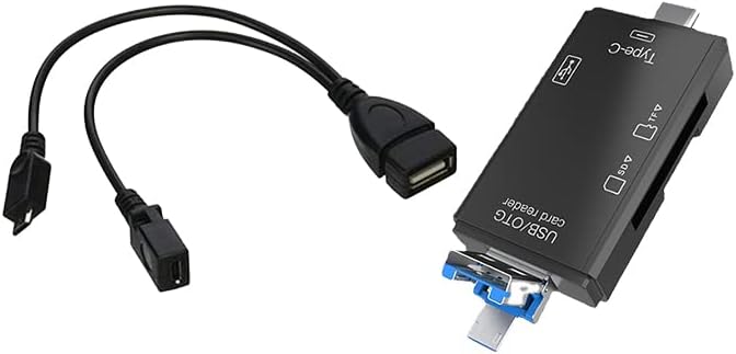 Storage Expansion Kit Compatible With Fire TV Stick, FireStick 4K, Replacement for Toshiba Samsung TV, 3-in-1 SD Card Reader File Transfer OTG Cable for Firesticks, Media Devices, Micro SD