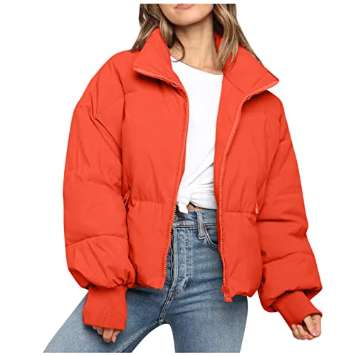 Hkdjaess Chaqueta Parka Mujer Invierno Cremallera Windbreaker Senderismo Abrigos Chaqueta Gruesa Elegante Gruesa Parka Ropa Cremallera Casual Mediados de Temporada Chaquetas A Prueba de Viento, A3