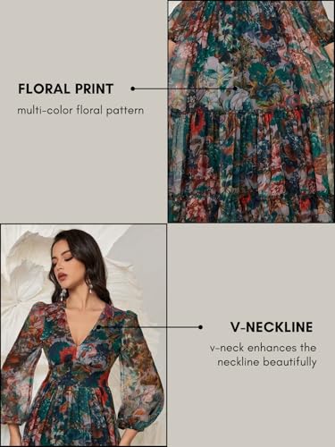 Image of GRECIILOOKS Women's Georgette Dress | Western One Piece Dress for Women Short & Long | Casual Summer Dresses for Beach & Stylish Party Gown fors Women