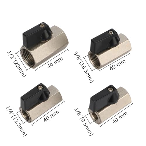 Válvula de cierre mini en latón macizo 1/8 con interruptor interno de alta precisión 3