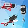 PerGar Rc Car Winch, Rc Winch Controller, Metal Winch with Remote Controller, 1/10 Scale Rc Model Vehicle Crawler Car Accessory, 1/10 Rc Crawler Accessories