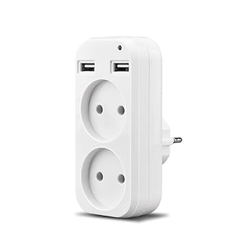 Wall USB Plug Adapter Double Socket Outlet for Phone Charge Double USB Port 5V 2A USB electrique Outlet USB Z1-10