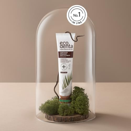 Ecodenta Organic Whitening Toothpaste - Fluoride Free With Coconut Oil, Natural, Vegan - 75 ml - Image 4