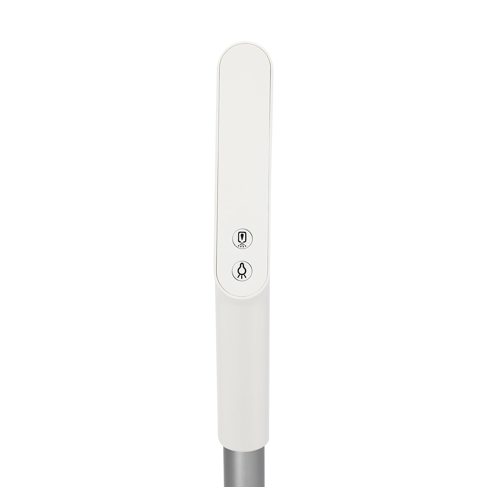 Mopa eléctrica inalámbrica 150 rpm, silencioso, 8 m²/min, con sistema de iluminación LED, lavadora de suelo, para salón, cocina (plata, blanco)
