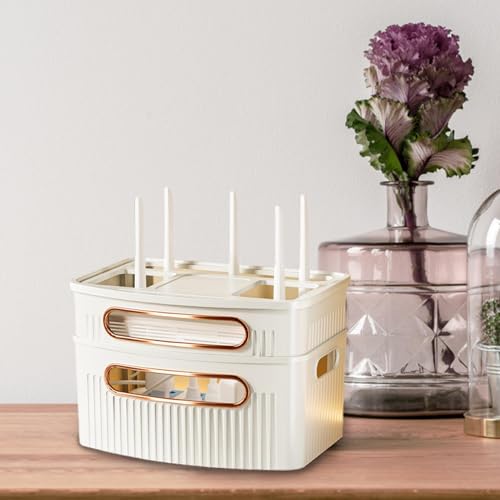 Housse de routeur WiFi et boîte de rangement pour fils et prises - 5