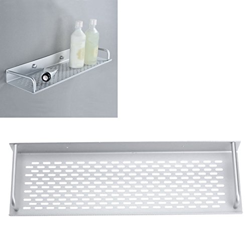 Dophee 40Cm Single Tier Mesh Rectangle Bath/Kitchen Rack Aluminum Bathroom Shelf Space Storage For Kitchen Bathroom #TOP2