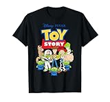 Disney Pixar Toy Story Buzz Woody Jessie Graphic Camiseta Camiseta, Hombre, Negro, L