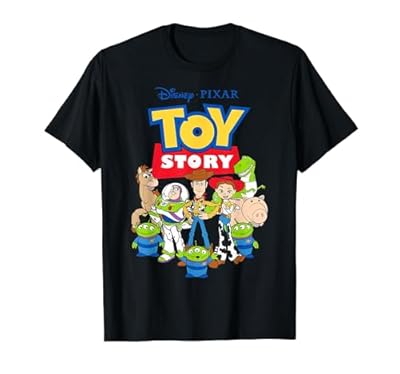Disney Pixar Toy Story Buzz Woody Jessie Graphic Camiseta Camiseta, Hombre, Negro, L | Ya disponible en tu tienda friki favorita! En mundofriki.es!