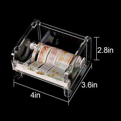 Machine de découpe de ruban adhésif washi et support rouleau transparent empilable
