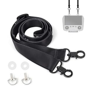 Drone Controller Neck Strap Compatible with DJI RC, RC 2/Pro (Black, 1 Set)