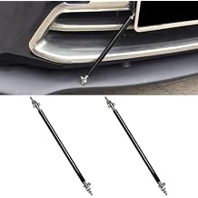 2PCS 8"-11" Adjustable Splitter Strut Rods, Car Front Bumper Lip Support Bars, Universal Bumper Splitter Diffuser Strut Tie Support Rods Compatible with Most Vehicles Black