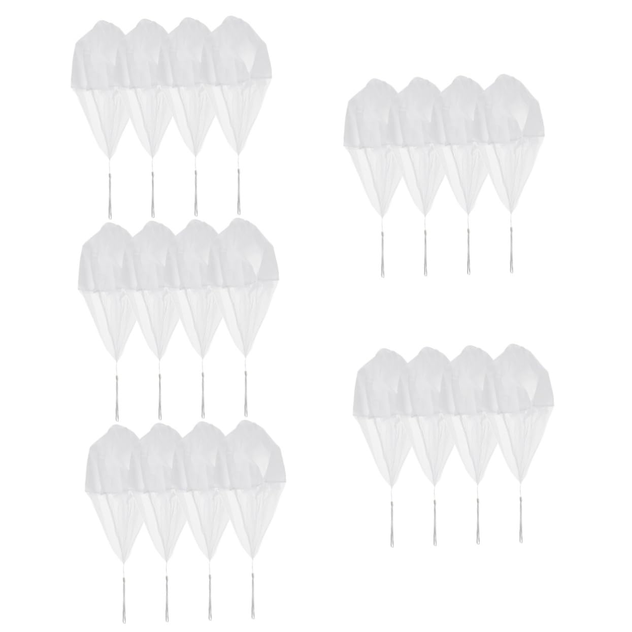 NAMOARLY 5sets Boys and Girls's Parachute Toys Hand Throw Children's Outdoor Playthings Boys and Girls Toy Parachute 4pcs*5