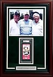 Jack Nicklaus, Gary Player & Lee Trevino Signed Autographed 2017 Insperity Invitational Ticket Framed PSA