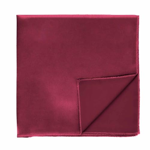 Image of tiemart Solid Color Pocket Squares for Men | For Suits, Perfect for Wedding Parties, 12 x 12 inch / 30 x 30 cm