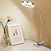 XHTLLO LED Desk Lamp, Dimmable USB Charging Table Lamp Clip On Eye Protection Reading Light