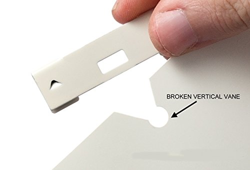 Gma Group Vertical Blind Repair Clips With Curved Vane Saver For Window Blinds, Fixes Broken Tabs And Window Blinds Replacement Slats (Ivory, 10 Pack) #TOP4