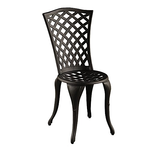 Image of Oakland Living Outdoor Aluminum 3 PC Bistro Set, Sand Black