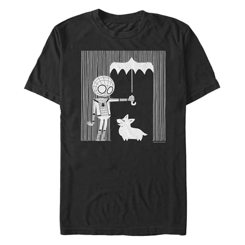 T-shirt Marvel Corgi pour homme grande taille 3XL noir en coton confortable