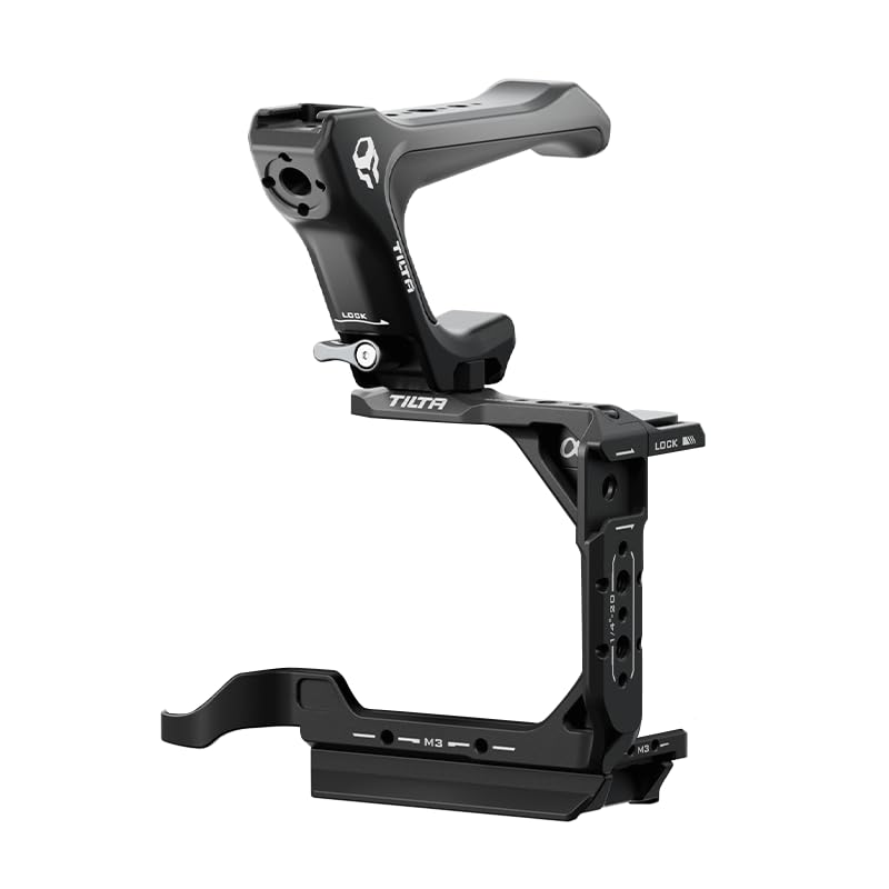 TILTA Half Camera Cage Compatible with Sony ZV-E1 with Compact NATO Top Handle and 1/4″-20 Mounting Screw to NATO Rail Adapter Lightweight Kit