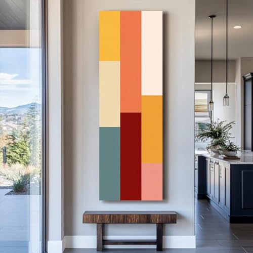 Affiche murale longue et étroite idéale pour décorer un couloir moderne